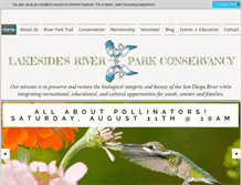 Tablet Screenshot of lakesideriverpark.org